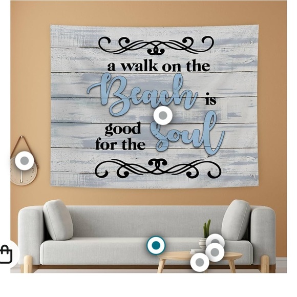 Beach Quote Wall Art Decor (016) - Picture 2 of 4